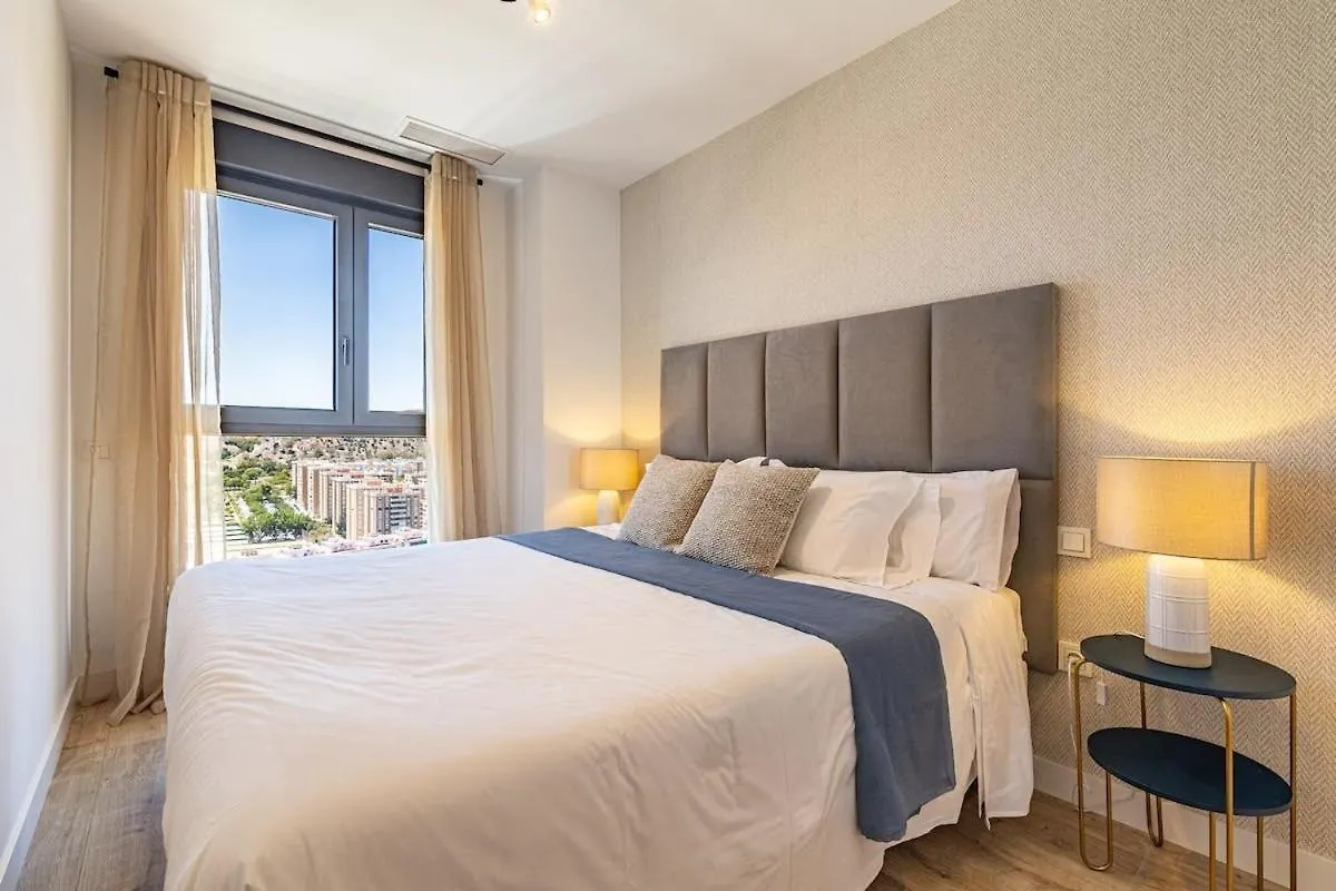 Vistas Panoramicas En Urban Sky Apartman Málaga