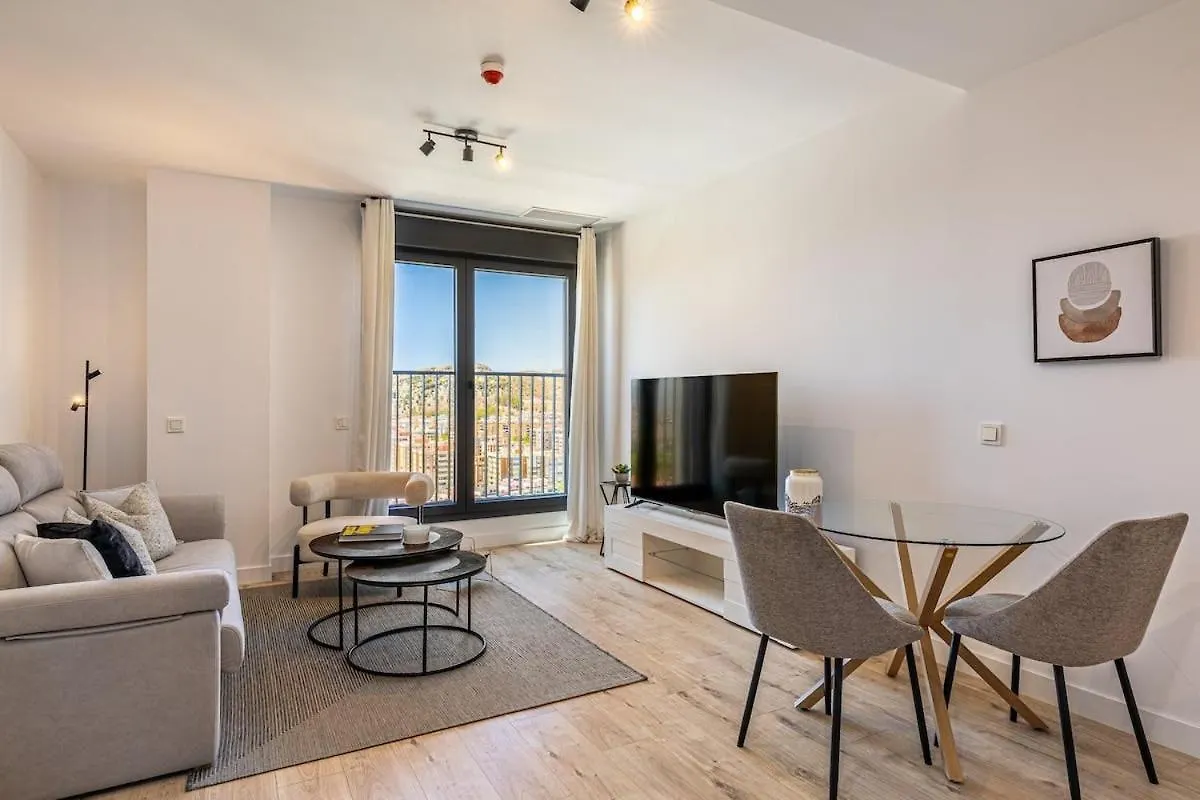 Vistas Panoramicas En Urban Sky Apartman Málaga 0*,